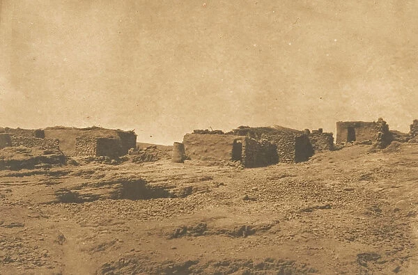 Vue du Village d Abou-hor (Tropique du Cancer), April 1850. Creator: Maxime du Camp