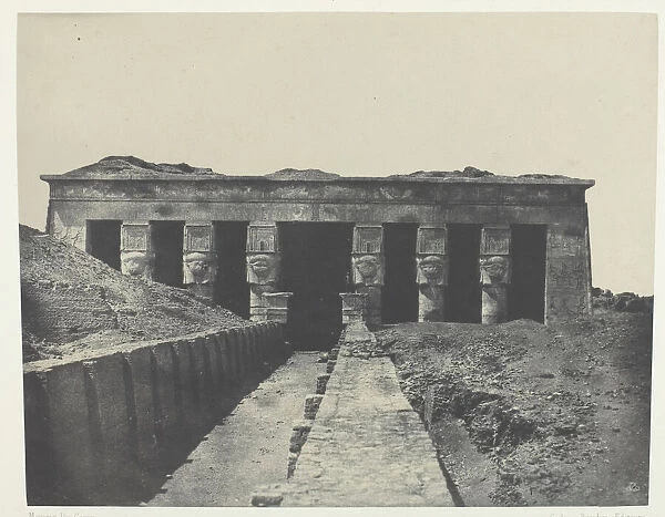 Vue Generale, Grand Temple de Denderah (Teutyres), Haute-Egypte, 1849  /  51