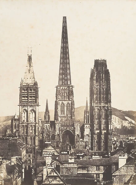 Vue generale de la Cathedrale de Rouen, 1852-54. Creator: Edmond Bacot