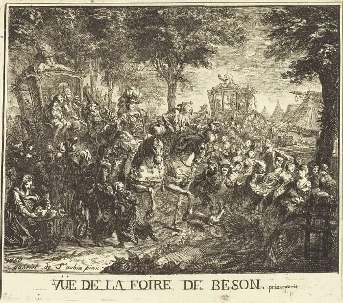 Framed Print : Vue de la foire de Beson, 1750. Creator: Gabriel de Saint-Aubin Framed Print : Vue de la foire de Beson, 1750. Creator: Gabriel de Saint-Aubin