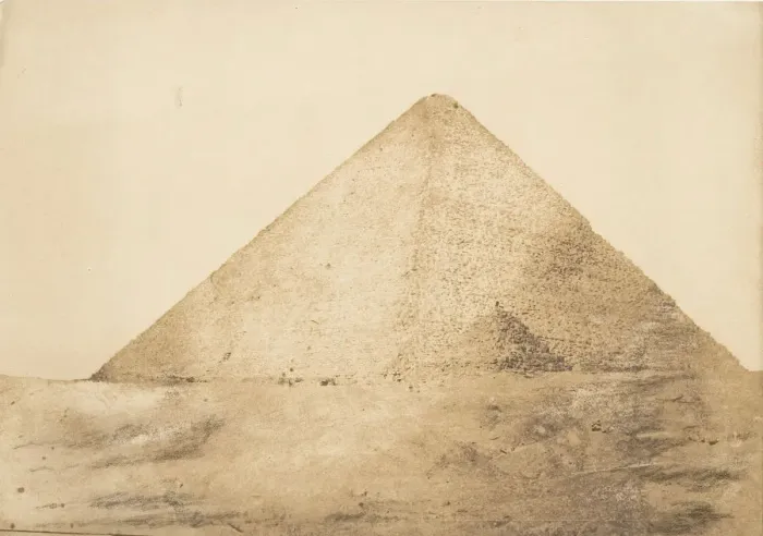 Framed Print : Vue de la grande pyramide (Cheops) prise a l angle S. E. December 1849 Framed Print : Vue de la grande pyramide (Cheops) prise a l angle S. E. December 1849