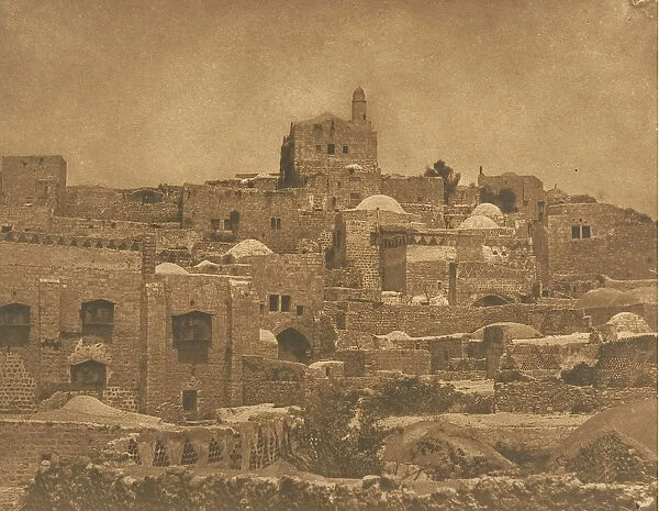 Vue de la Mosquee d El-Melouyeh et d un quartier de Jerusalem, August 1850