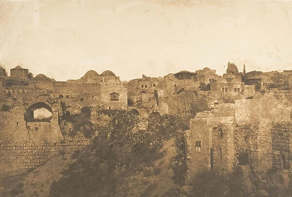 Vue de la Piscine Probatique et d un quartier de Jerusalem, August 1850