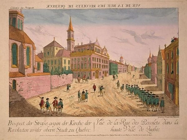 Vue de la Rue des Recolets de Quebeck, c. 1770s
