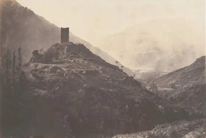 Framed Print : Vue de la Vallee de Luchon prise de la tour de Castelvieilh, 1853 Framed Print : Vue de la Vallee de Luchon prise de la tour de Castelvieilh, 1853