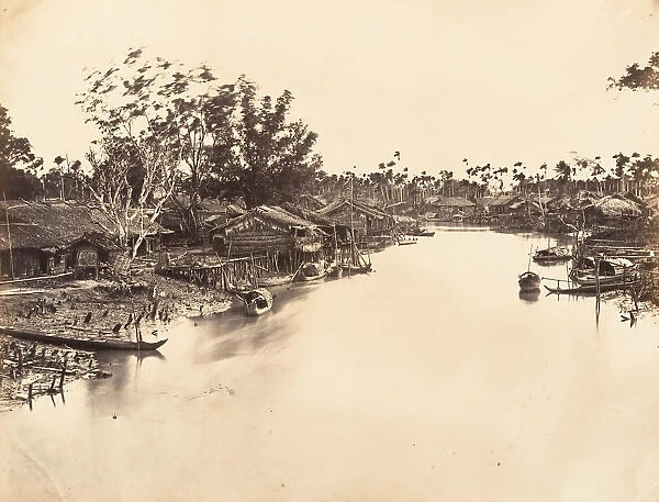 Vue de la Ville Chinoise (Cholen) Feuille No. 6, Saigon, Cochinchine, 1866
