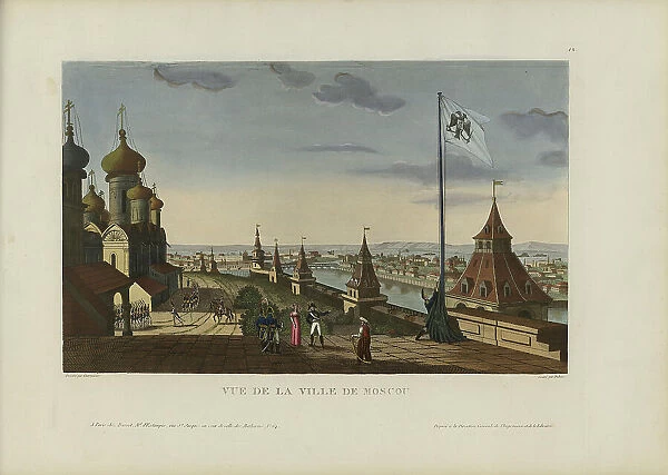 Vue de la ville de Moscou, 1817-1824. Creator: Courvoisier-Voisin, Henri (1757-1830)