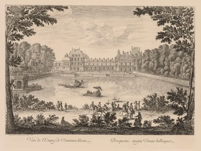 Framed Print : Vue de lEtang de Fontainebleau, 1666. Creator: Israel Silvestre (French, 1621-1691) Framed Print : Vue de lEtang de Fontainebleau, 1666. Creator: Israel Silvestre (French, 1621-1691)
