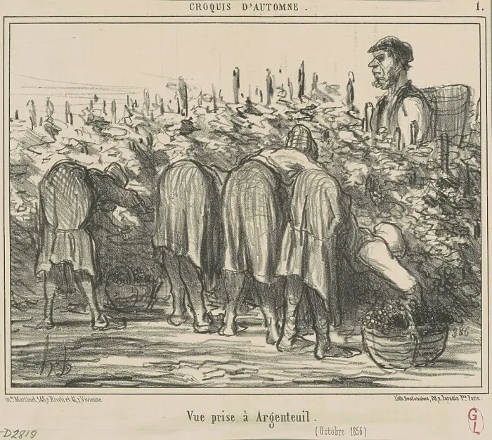 Framed Print : Vue prise a Argenteuil (Octobre 1856), 19th century. Creator: Honore Daumier Framed Print : Vue prise a Argenteuil (Octobre 1856), 19th century. Creator: Honore Daumier
