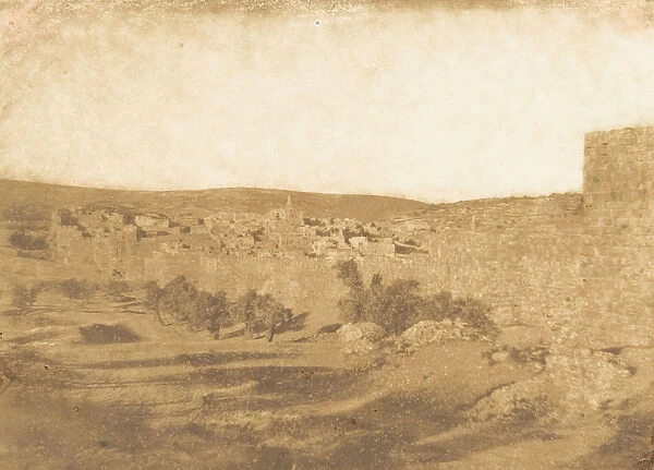 Vue prise au Nord-Ouest de Jerusalem, August 1850. Creator: Maxime du Camp