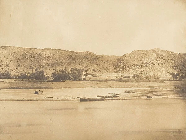 Vue prise au Sud-Est de Philae - Cherk-el-Hesseh, 1849-50. Creator: Maxime du Camp