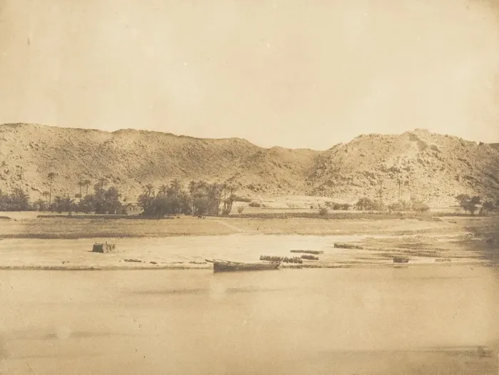 Framed Print : Vue prise au Sud-Est de Philae - Cherk-el-Hesseh, 1849-50. Creator: Maxime du Camp Framed Print : Vue prise au Sud-Est de Philae - Cherk-el-Hesseh, 1849-50. Creator: Maxime du Camp