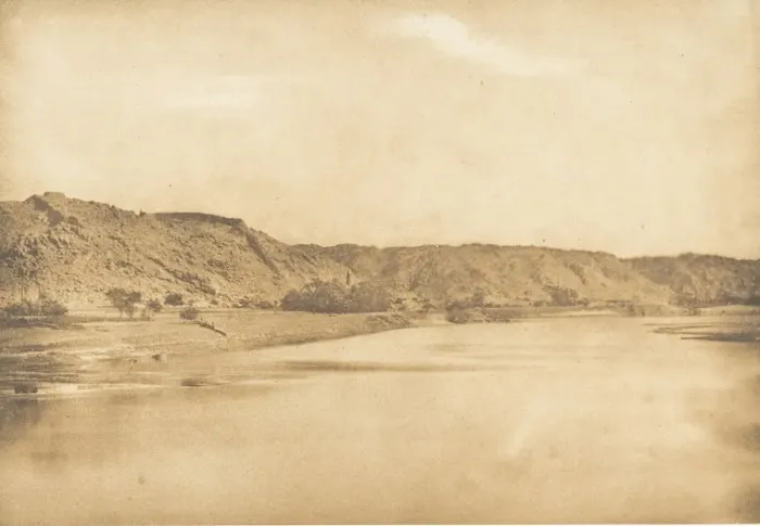 Framed Print : Vue prise au Sud-Est de Philae - Village d El-Bab, 1849-50. Creator: Maxime du Camp Framed Print : Vue prise au Sud-Est de Philae - Village d El-Bab, 1849-50. Creator: Maxime du Camp