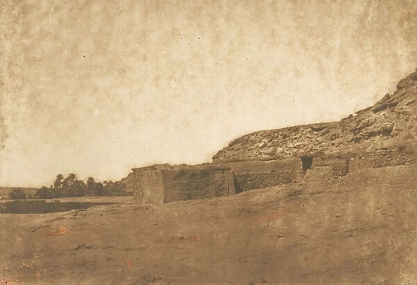 Vue prise au Village d Abou-hor (Tropique du Cancer), April 1850. Creator: Maxime du Camp