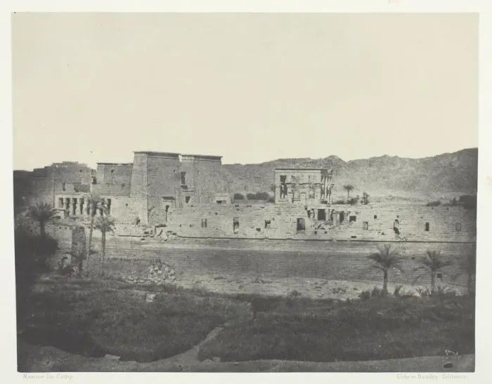 Framed Print : Vue Prise de l ile de Beghe, al Ouest, Philoe;Nubie, 1849 / 51 Framed Print : Vue Prise de l ile de Beghe, al Ouest, Philoe;Nubie, 1849 / 51