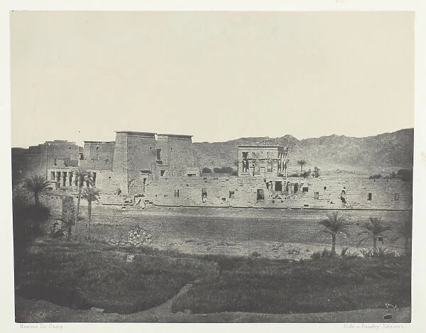 Vue Prise de l île de Beghé, àl Ouest, Philoe;Nubie, 1849  /  51