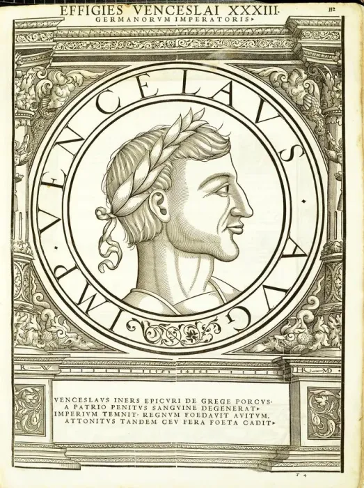 Framed Print : Vuenzeslaus (1361 - 1419), 1559 Framed Print : Vuenzeslaus (1361 - 1419), 1559