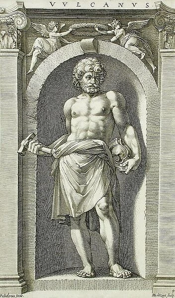 Vulcan, 1592. Creator: Hendrik Goltzius