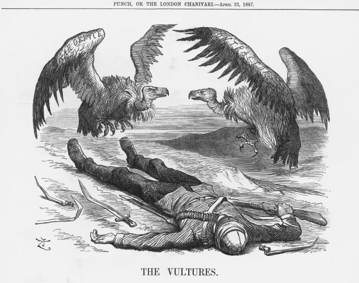 Framed Print : The Vultures, 1887. Artist: Joseph Swain Framed Print : The Vultures, 1887. Artist: Joseph Swain