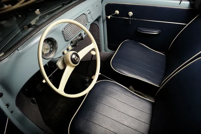 Framed Print : VW Beetle 1957. Artist: Simon Clay Framed Print : VW Beetle 1957. Artist: Simon Clay