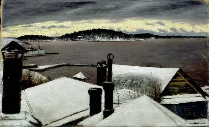 Framed Print : From Vyborg, 1899. Creator: Hugo Simberg Framed Print : From Vyborg, 1899. Creator: Hugo Simberg