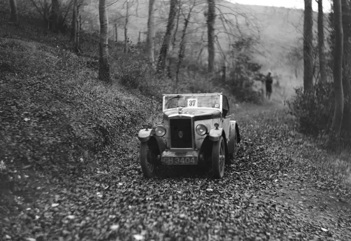 Framed Print : W Wrights Morris Minor with body by Arrow competing in the Inter-Varsity Trial, November 1931 Framed Print : W Wrights Morris Minor with body by Arrow competing in the Inter-Varsity Trial, November 1931
