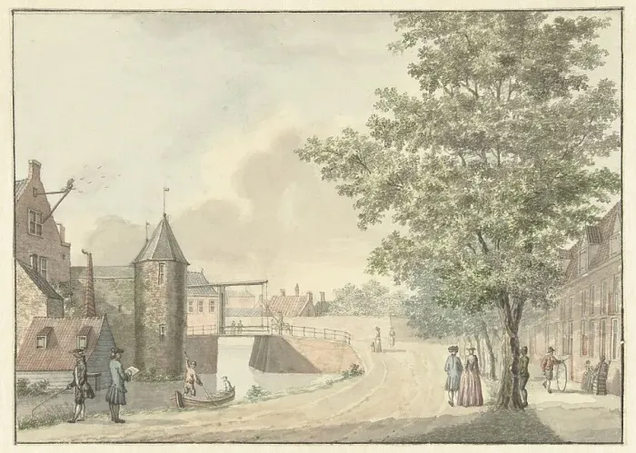 Framed Print : De Waardpoort in Utrecht, 1757-1822. Creator: Hermanus Petrus Schouten Framed Print : De Waardpoort in Utrecht, 1757-1822. Creator: Hermanus Petrus Schouten