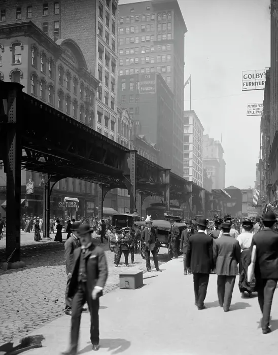 Framed Print : Wabash Avenue, Chicago, Ill. c1907. Creator: Unknown Framed Print : Wabash Avenue, Chicago, Ill. c1907. Creator: Unknown