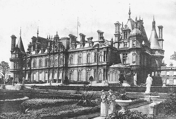 'Waddesdon Manor, The Country Seat of Baron Ferdinand De Rothschild to which The Queen has just pai Creator: Unknown