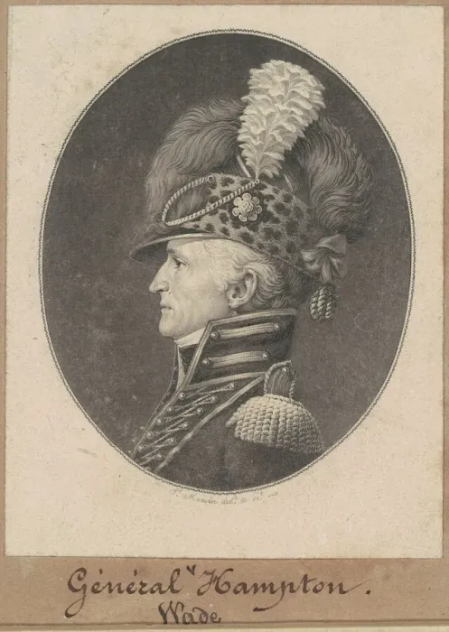 Framed Print : Wade Hampton, 1809. Creator: Charles Balthazar Julien Fevret de Saint-Memin Framed Print : Wade Hampton, 1809. Creator: Charles Balthazar Julien Fevret de Saint-Memin