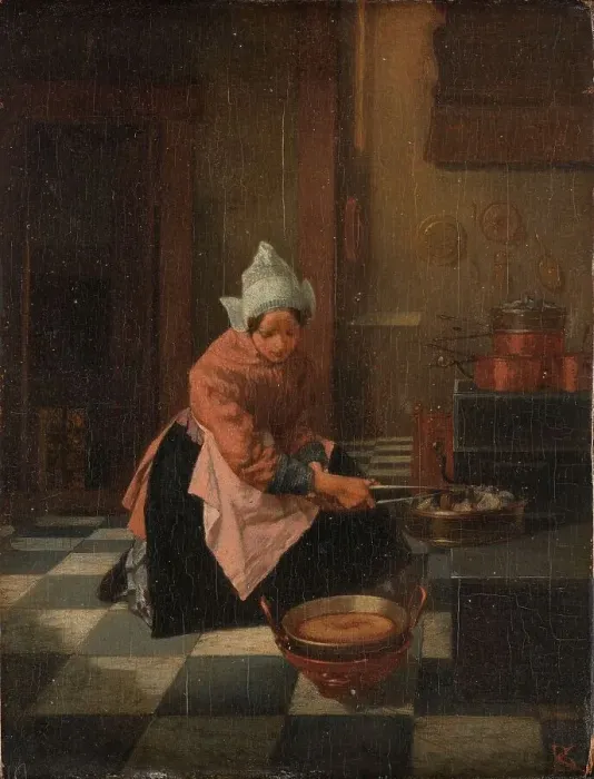 Framed Print : The Waffle Maker, c.1850-c.1882. Creator: Alexander Hugo Bakker Korff Framed Print : The Waffle Maker, c.1850-c.1882. Creator: Alexander Hugo Bakker Korff