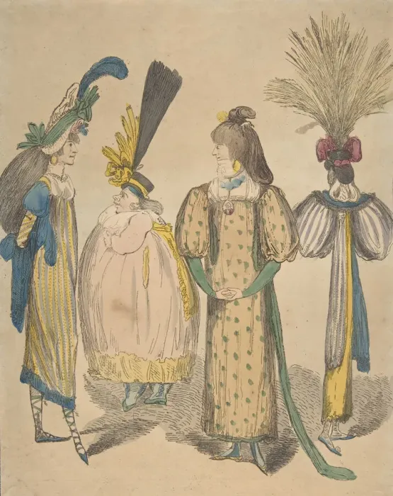 Framed Print : Waggoners Frocks or No Bodys of 1795, August 4, 1795. Creator: Anon