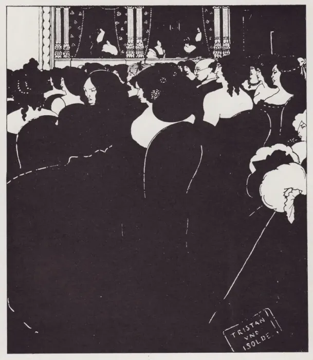 Framed Print : The Wagnerites, 1894. Creator: Aubrey Beardsley Framed Print : The Wagnerites, 1894. Creator: Aubrey Beardsley