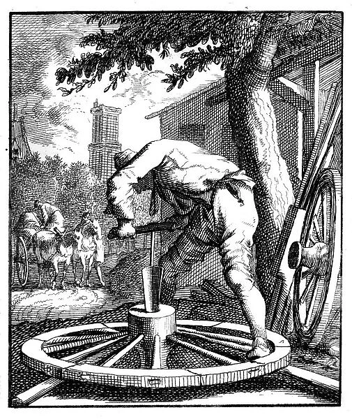 The wagon maker, 18th century