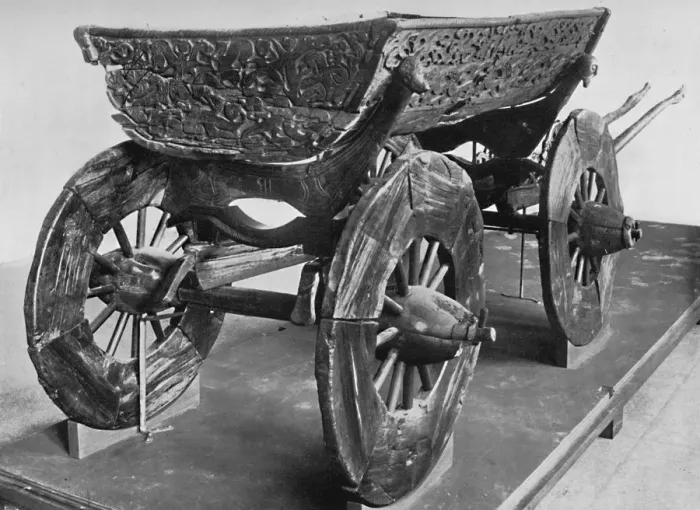 Framed Print : Wagon from the Oseberg ship, 1935 Framed Print : Wagon from the Oseberg ship, 1935