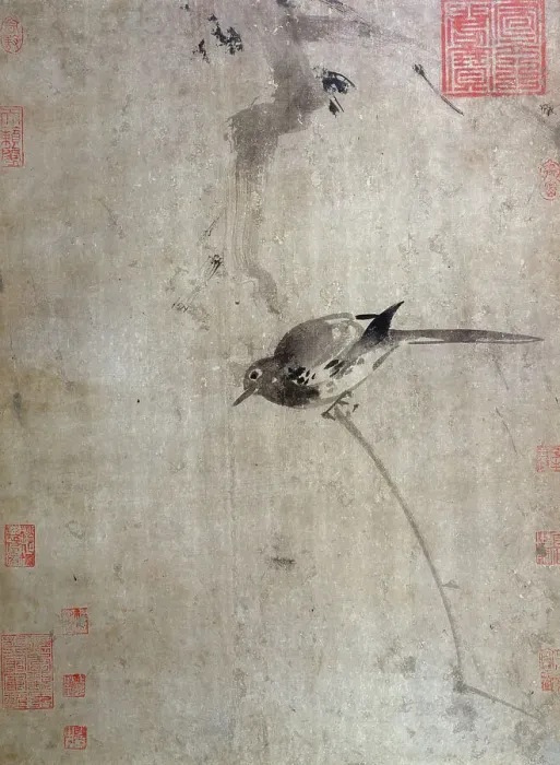 Framed Print : Wagtail, between 1200 and 1300. Creator: Unknown Framed Print : Wagtail, between 1200 and 1300. Creator: Unknown