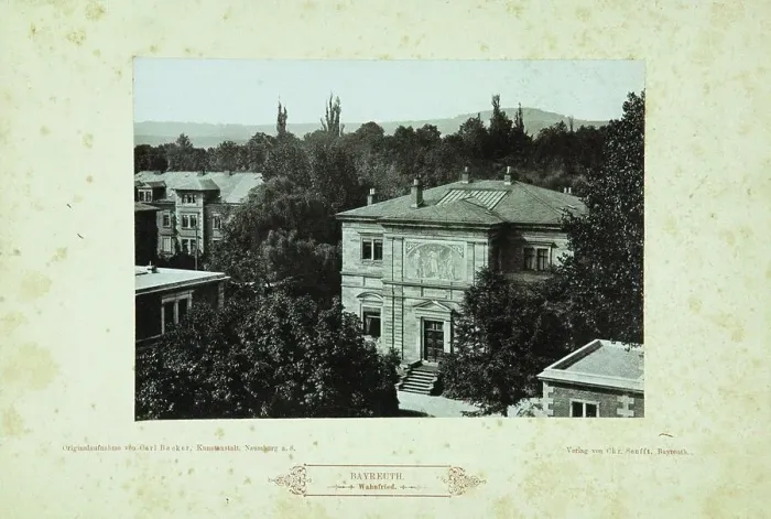 Framed Print : Wahnfried (Richard Wagners villa in Bayreuth), 1880s Framed Print : Wahnfried (Richard Wagners villa in Bayreuth), 1880s