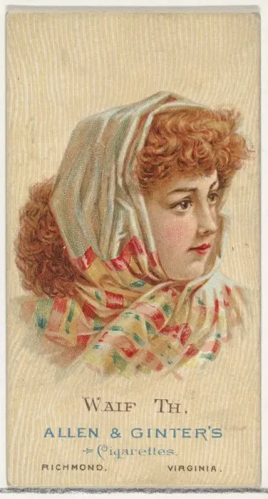 Framed Print : Waif Th, from Worlds Beauties, Series 2 (N27) for Allen & Ginter Cigarettes, 1888 Framed Print : Waif Th, from Worlds Beauties, Series 2 (N27) for Allen & Ginter Cigarettes, 1888