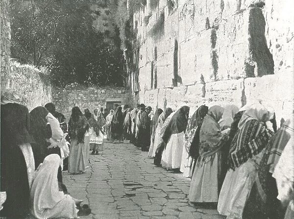 The Wailing Wall, Jerusalem, Palestine, 1895. Creator: W &s Ltd