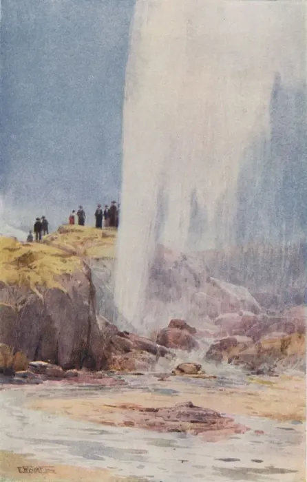 Framed Print : The Wairoa Geyser, New Zealand, 1923. Creator: Frank Wright Framed Print : The Wairoa Geyser, New Zealand, 1923. Creator: Frank Wright