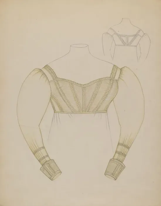 Framed Print : Waist, c. 1936. Creator: Sylvia DeZon Framed Print : Waist, c. 1936. Creator: Sylvia DeZon