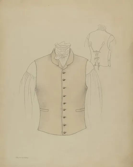 Framed Print : Waistcoat, c. 1936. Creator: Melita Hofmann Framed Print : Waistcoat, c. 1936. Creator: Melita Hofmann