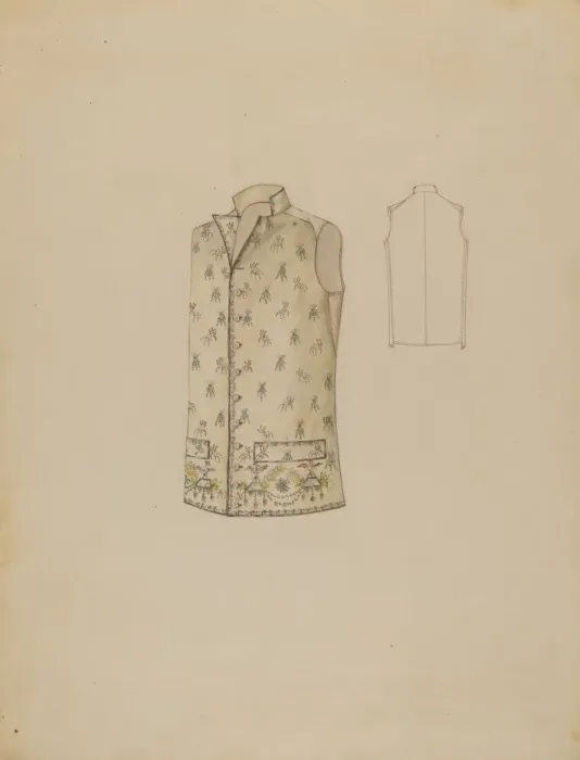 Framed Print : Waistcoat, c. 1936. Creator: Rosalia Lane Framed Print : Waistcoat, c. 1936. Creator: Rosalia Lane