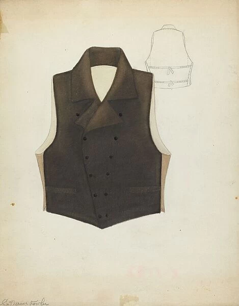 Waistcoat, c. 1937. Creator: Catherine Fowler