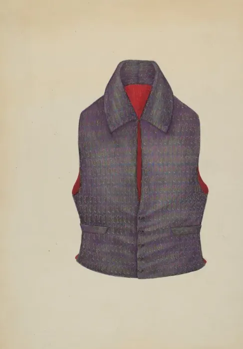 Framed Print : Waistcoat, c. 1937. Creator: Melita Hofmann Framed Print : Waistcoat, c. 1937. Creator: Melita Hofmann