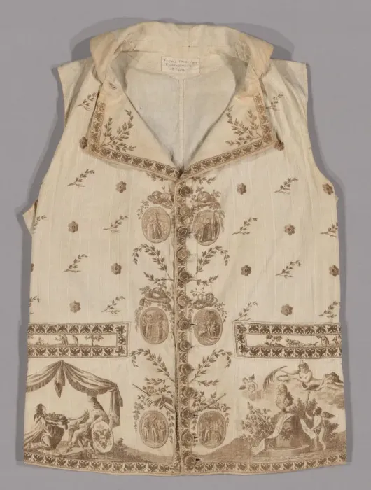 Framed Print : Waistcoat, France, 1790-92. Creator: Unknown Framed Print : Waistcoat, France, 1790-92. Creator: Unknown