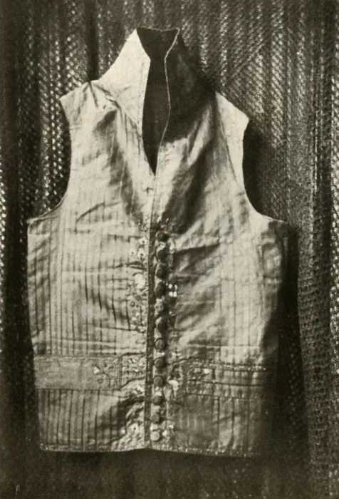 Framed Print : A waistcoat worn by Count Lemcke, c1798, (1937). Creator: Unknown Framed Print : A waistcoat worn by Count Lemcke, c1798, (1937). Creator: Unknown