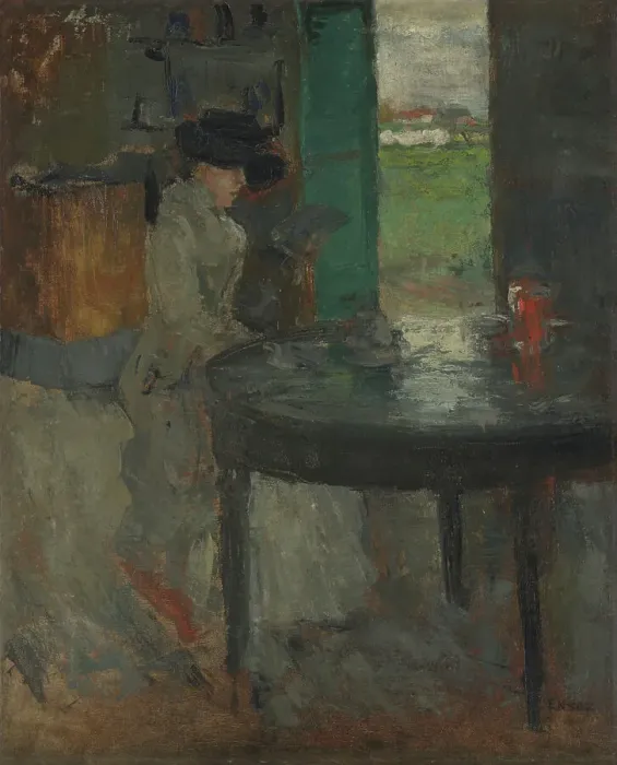 Framed Print : The Wait, 1879 and / or 1882. Creator: James Ensor