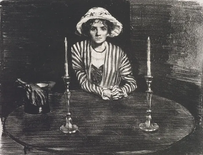 Framed Print : Waiting, 1914. Creator: John Copley Framed Print : Waiting, 1914. Creator: John Copley