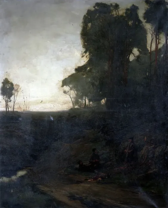 Framed Print : Waiting for darkness, c1880s. Creator: David Farquharson Framed Print : Waiting for darkness, c1880s. Creator: David Farquharson